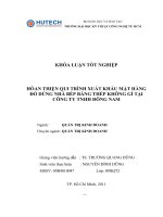 HÒAN THIỆN QUI TRÌNH XUẤT KHẨU MẶT HÀNG ĐỒ DÙNG NHÀ BẾP BẰNG THÉP KHÔNG GỈ TẠI CÔNG TY TNHH ĐÔNG NAM.doc