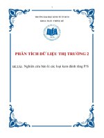 Nghiên cứu bán lẻ các loại kem đánh răng PS