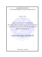 Nâng cao năng lực cạnh tranh sản phẩm chè xuất khẩu của Công ty cổ phần Chè Quân Chu, Thái Nguyên trước thềm hội nhập kinh tế quốc tế.pdf