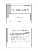 bài giảng tài chính quốc tế