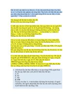 Đề thi trắc nghiệm vận tải-FTU