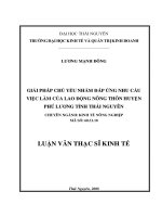 Giải pháp chủ yếu nhằm đáp ứng nhu cầu việc làm của lao động nông thôn huyện Phú Lương tỉnh Thái Nguyên.pdf