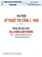 Kỹ thuật thi công- công tác xây tô, hoàn thiện