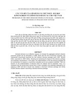Các vấn đề của gói kích cầu thứ nhất– bài học kinh nghiệm về chính sách kích cầu cho việt nam