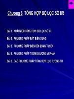 Bài giảng xử lí tín hiệu số - Chương 6