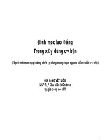 Thuyết minh và hướng dẫn thực hiện định mức lao động trong xây dựng cơ bản - P2