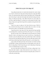 Nghiên cứu sự thỏa mãn của khách hàng với mô hình dịch vụ bán hàng đa cấp sản phẩm chức năng của công ty Lô Hội..doc