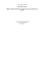 Phân tích tình hình tài chính của công ty cổ phần Tasco ( HUT) 2011 - Học viện tài chính