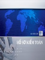 hồ sơ kiểm toán