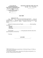 Thư mời (Mẫu 2 )