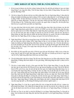 Giấy đăng ký sử dụng thẻ Đông Á