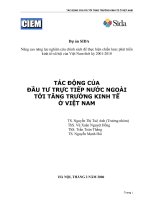 Tác động của Đầu tư trực tiếp nước ngoài tới tăng trưởng kinh tế ở Việt Nam.pdf