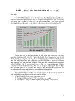 Chất lượng tăng trưởng kinh tế Việt Nam giai đoạn 2000 - 2010
