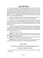 Tổ chức kế toán tập hợp chi phí sản xuất và tính giá thành sản phẩm tại phân xư­ởng lò thuộc hợp tác xã công nghiệp sứ Hợp Lực.DOC