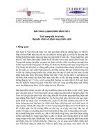 Tình trạng bất ổn vĩ mô Nguyên nhân và phản ứng chính sách