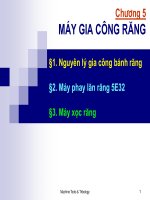 Máy công cụ - Chương 5
