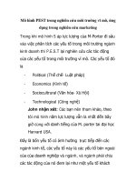 Mô hình PEST trong nghiên cứu môi trường vĩ mô