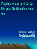  Tài liệu về thẩm định giá