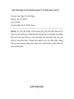 tiểu luận môn đàm phán Đàm phán ký kết hợp đồng liên doanh giữa công ty cổ phần cơ khí ô tô Hòa Bình và công ty Nissan của Nhật Bản.doc