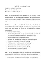 Bài tập Chương vận tải và buôn bán quốc tế - Môn Vận tải