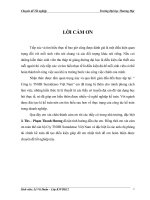 Kế toán chi phí sản xuất sản phẩm Hệ thống dây điện xe ô tô tại Công ty TNHH Sumidenso Việt Nam.doc