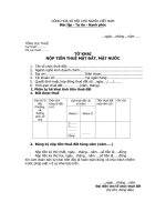 Tờ khai nộp tiền thuê mặt đất, mặt nước