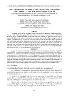 Chuyển dịch cơ cấu kinh tế trên địa bàn thành phố đà nẵng trong xu thế hội nhập kinh tế quốc tế