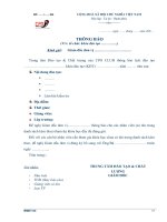 Mẫu Thông báo về việc tổ chức khóa đào tạo