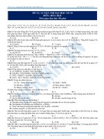 Đề tự luyện thi đại học sô 18