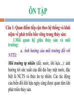 Ôn tập Kinh Tế Thủy Sản