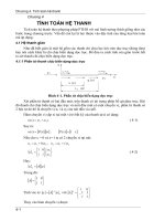 Tính toán hệ thanh