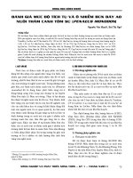 Tích tụ và ô nhiễm bùn đáy ao nuôi tôm thâm canh tôm sú