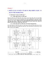 Một số giải pháp hoàn thiện quản trị chiến lược tiếp thị tại Trung tâm ĐTDĐ S- TELECECOM