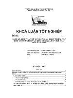 Một số giải pháp để xây dựng và phát triển Khu công nghiệp và Khu chế xuất ở Việt Nam đến năm 2010.doc