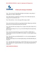 Đề thi vào ngân hàng - Eximbank