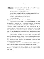 Báo cáo thực tập Tại Công ty XNK và đầu tư (Imexin).DOC