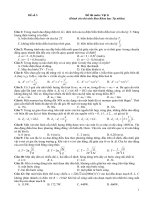 Đề thi trắc nghiệm đại học-cao đẳng môn Vật lý - P3