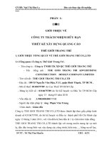 Tình hình công tác kế toán thuế tại công ty thiết kế xây dựng quảng cáo thế giới trang trí.doc