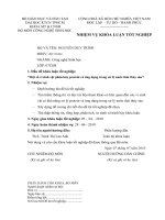 Nhiệm vụ khóa luận