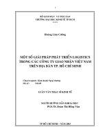 Một số giải pháp phát triển Logistics trong các công ty giao nhận Việt Nam trên địa bàn thành phố Hồ Chí Minh.pdf