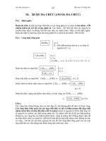 Giáo khoa hóa hữu cơ: Ancol đa chức