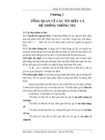 Thông tin và điều độ trong hệ thống điện - Chương 1