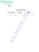  Danh mục phòng ban