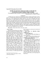  Nghiên cứu sử dụng thân cây chuối lá làm thức ăn cho bê sữa lai sinh trưởng trong vụ đông