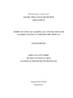 Nghiên cứu công tác tạo động lực làm việc cho người lao động tại công ty Đồng Phú.doc