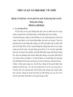 Tiểu luận xã hội học về giới