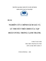 Nghiên cứu chính sách giá và lý thuyết trò chơi của tập đoàn Intel trong cạnh tranh.pdf