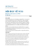 KHÁI NIỆM VỀ WTO 