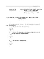 Biểu mẫu pháp luật hình sự hành chính 01-04