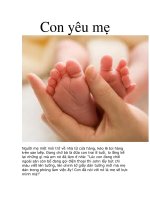 Con yêu mẹ 
